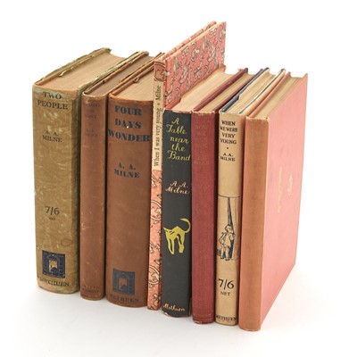 Lot 198 - Three of the Winnie-The-Pooh books and other Milne