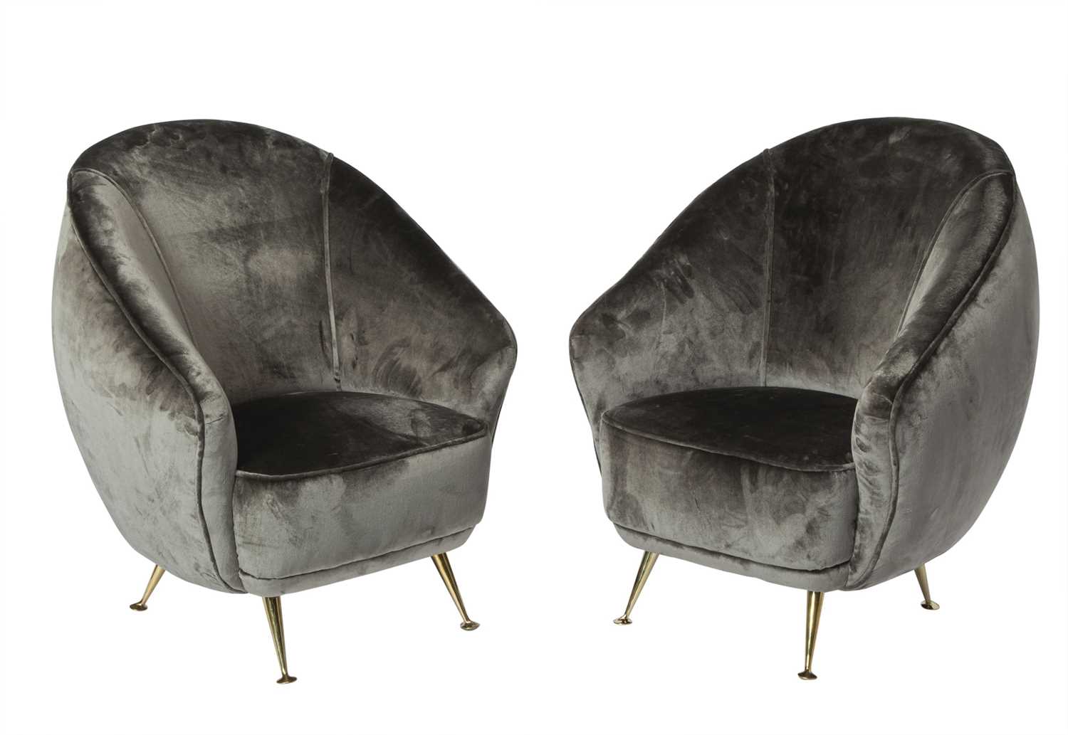 Lot 782 - Pair of Italian Upholstered Armchairs