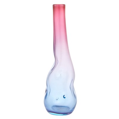 Lot 229 - Murano Free-Blown Bi-Colored "Sommerso" Glass Vase