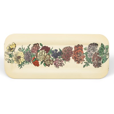 Lot 200 - Piero Fornasetti Transfer Decorated Aluminum Serving Tray