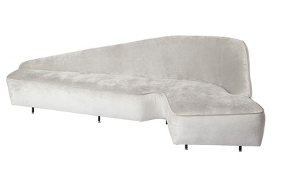 Lot 203 - Italian Free-Form Angled Upholstered Sofa