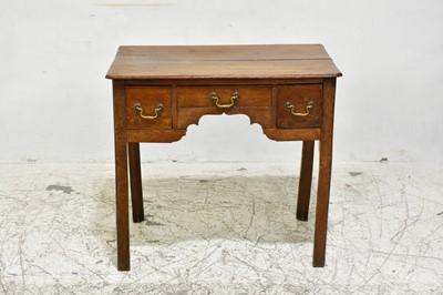 Lot 398 - George III Oak Writing Table
