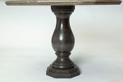 Lot 206 - Gray Marble Center Table