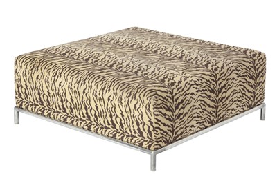 Lot 261 - B&B Italia Zebra Print Upholstered Ottoman