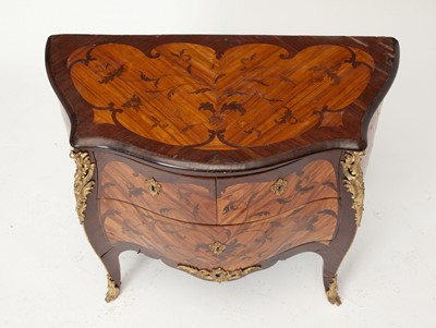 Lot 239 - Louis XV Ormolu-Mounted Bois Satine and Kingwood Wood Marquetry Commode
