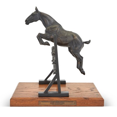 Lot 327 - Bronze of a Jumping Horse