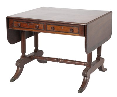 Lot 115 - Regency Rosewood Inlaid Mahogany Sofa Table