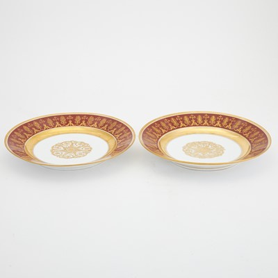 Lot 668 - Pair of Russian Porcelain Plates from the Guriev Service