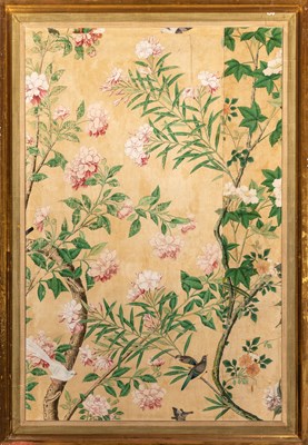 Lot 349 - Chinese Framed Wallpaper Panel