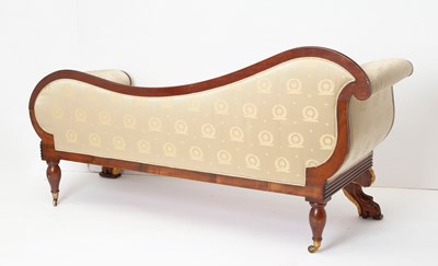 Lot 407 - George IV  Mahogany and Parcel-Gilt Daybed