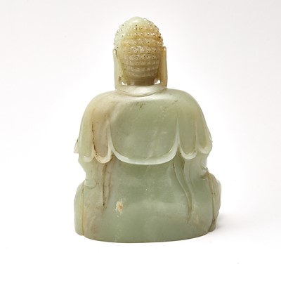 Lot 35 - A Chinese Celadon Jade Buddha