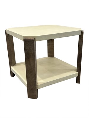 Lot 1137 - Attributed to Karl Springer Square Side Table