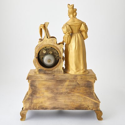 Lot 254 - Louis Philippe Gilt-Bronze Figural Mantel Clock