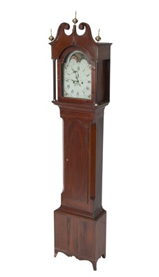 Lot 287 - Federal Inlaid Mahogany and Rosewood Tall Case Clock