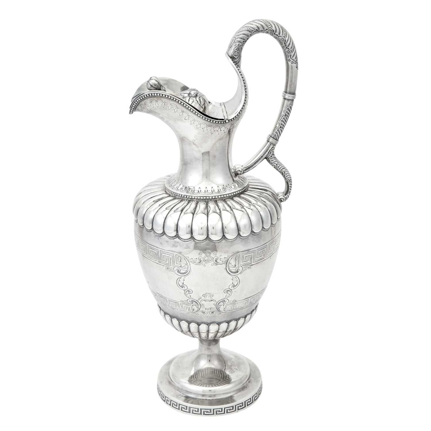 Lot 127 - American Silver Covered Ewer