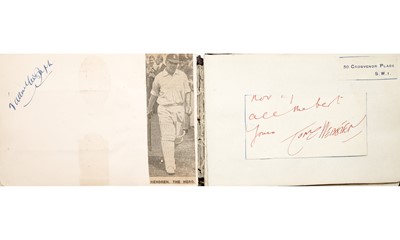 Lot 1037 - English Soccer, Boxing, Cricket, Music and More Autograph Book