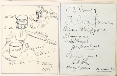 Lot 1037 - English Soccer, Boxing, Cricket, Music and More Autograph Book