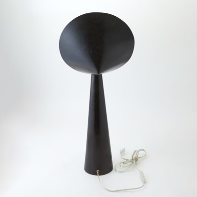 Lot 848 - Julien Barrault Brass and Black Patinated Brass "Helios" Lamp