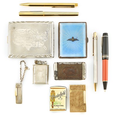 Lot 1039 - Lighters, Pens and Cigar Cases
