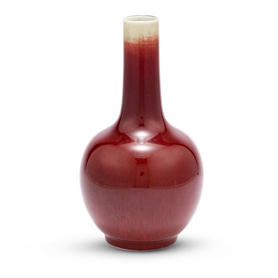 Lot 671 - A Chinese Oxblood Glazed Porcelain Bottle Vase