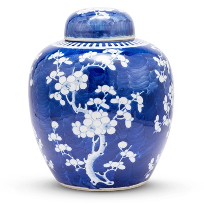 Lot 686 - A Chinese Hawthrone Porcelain Jar and Cover