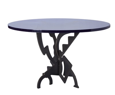 Lot 259 - Pucci de Rossi Steel and Acrylic Occasional Table