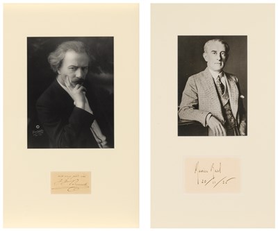 Lot 591 - Signatures of Ravel and Paderewski