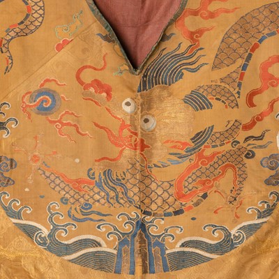 Lot 124 - A Rare Tibetan Cham Dance Robe with Brocade Chinese Silk