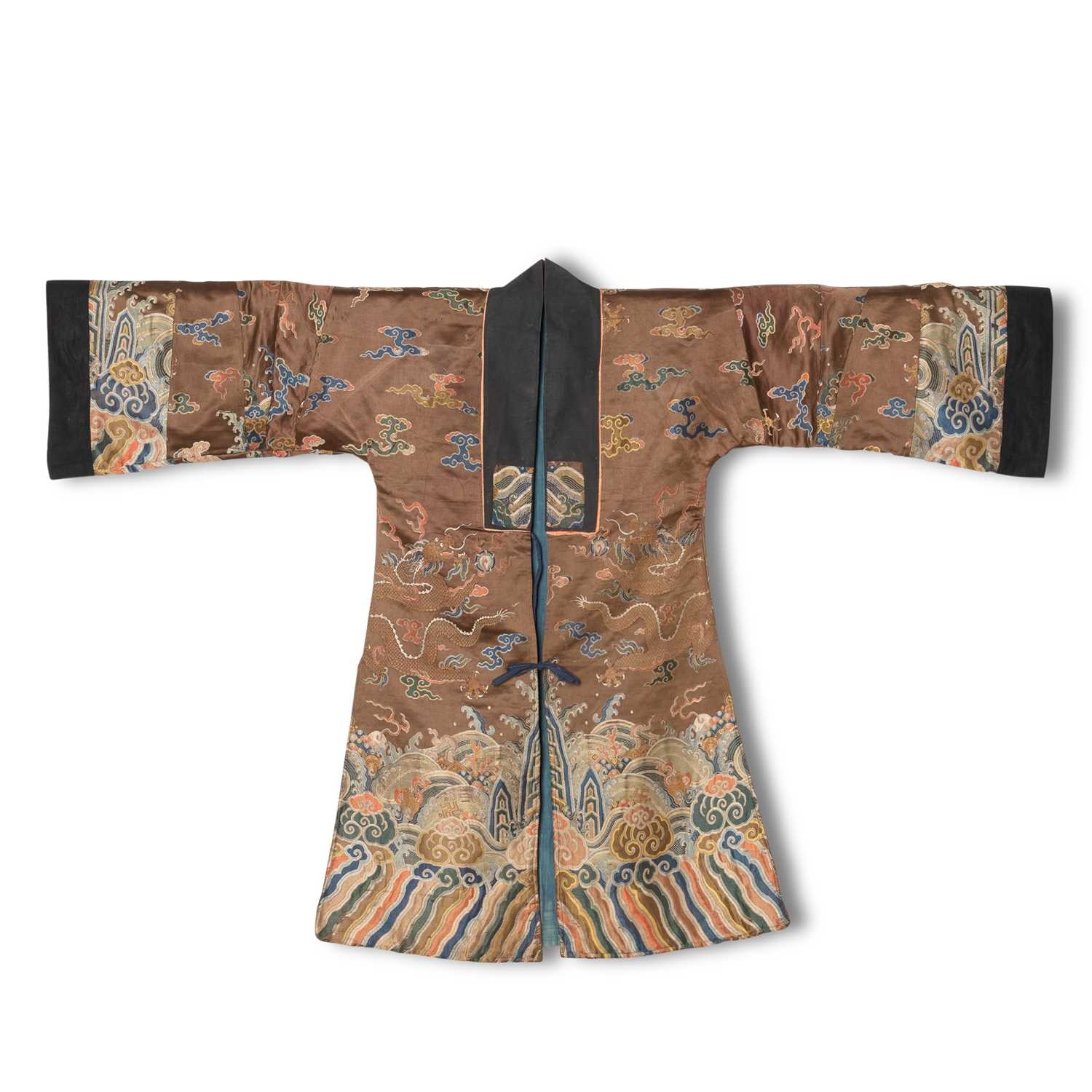 Lot 128 - A Tibeto-Chinese Brocade Silk Robe