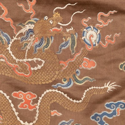 Lot 128 - A Tibeto-Chinese Brocade Silk Robe