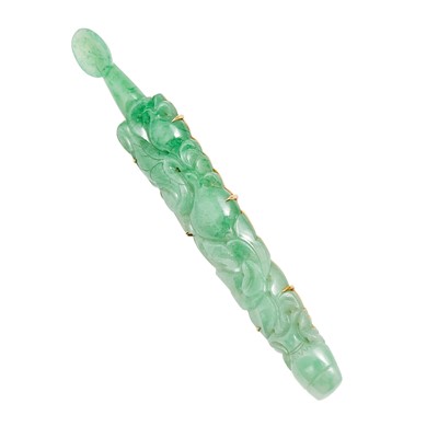 Lot 508 - A Chinese Jadeite Ear Pick