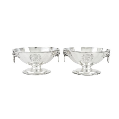 Lot 301 - Pair of Sterling Silver Sauce Tureens