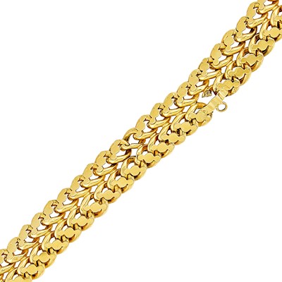 Lot 2242 - Antique Gold and Silver-Gilt Bracelet