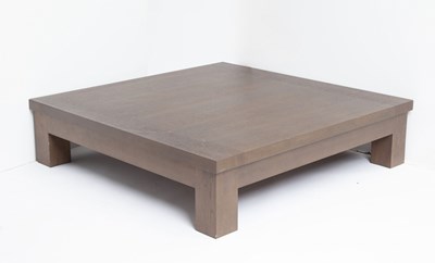 Lot 826 - Christian Liaigre Stained Oak "Charpentier" Coffee Table
