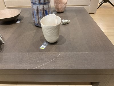 Lot 826 - Christian Liaigre Stained Oak "Charpentier" Coffee Table