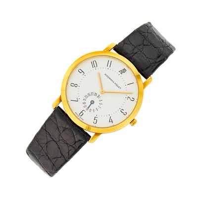 Lot 34 - Audemars Piguet Gentleman's Gold 'Jules Audemars' Wristwatch, Ref. 77208