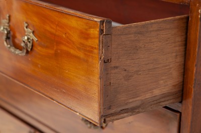Lot 151 - George III Mahogany Secretaire Chest on Chest