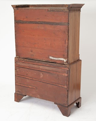 Lot 151 - George III Mahogany Secretaire Chest on Chest