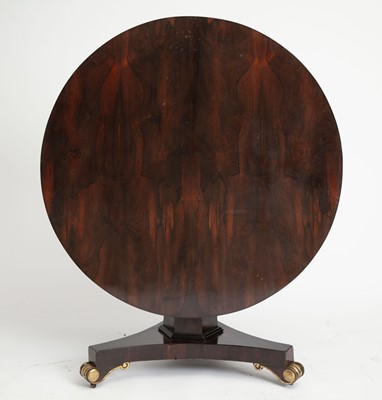 Lot 408 - George IV Rosewood and Parcel-Gilt Breakfast Table