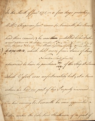 Lot 4 - An apparently unrecorded account of East Florida at the time of the American Revolution