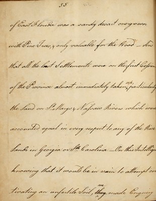 Lot 4 - An apparently unrecorded account of East Florida at the time of the American Revolution