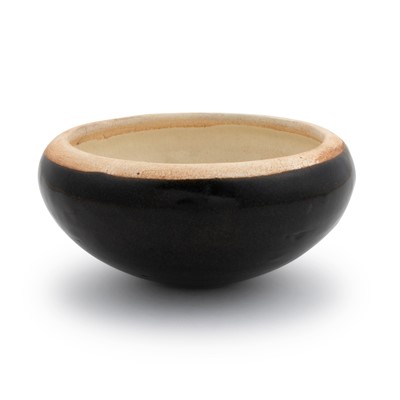 Lot 631 - A Chinese Black Glazed Pottery Alms Bowl