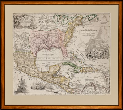 Lot 126 - Homann's expansive map of North America
