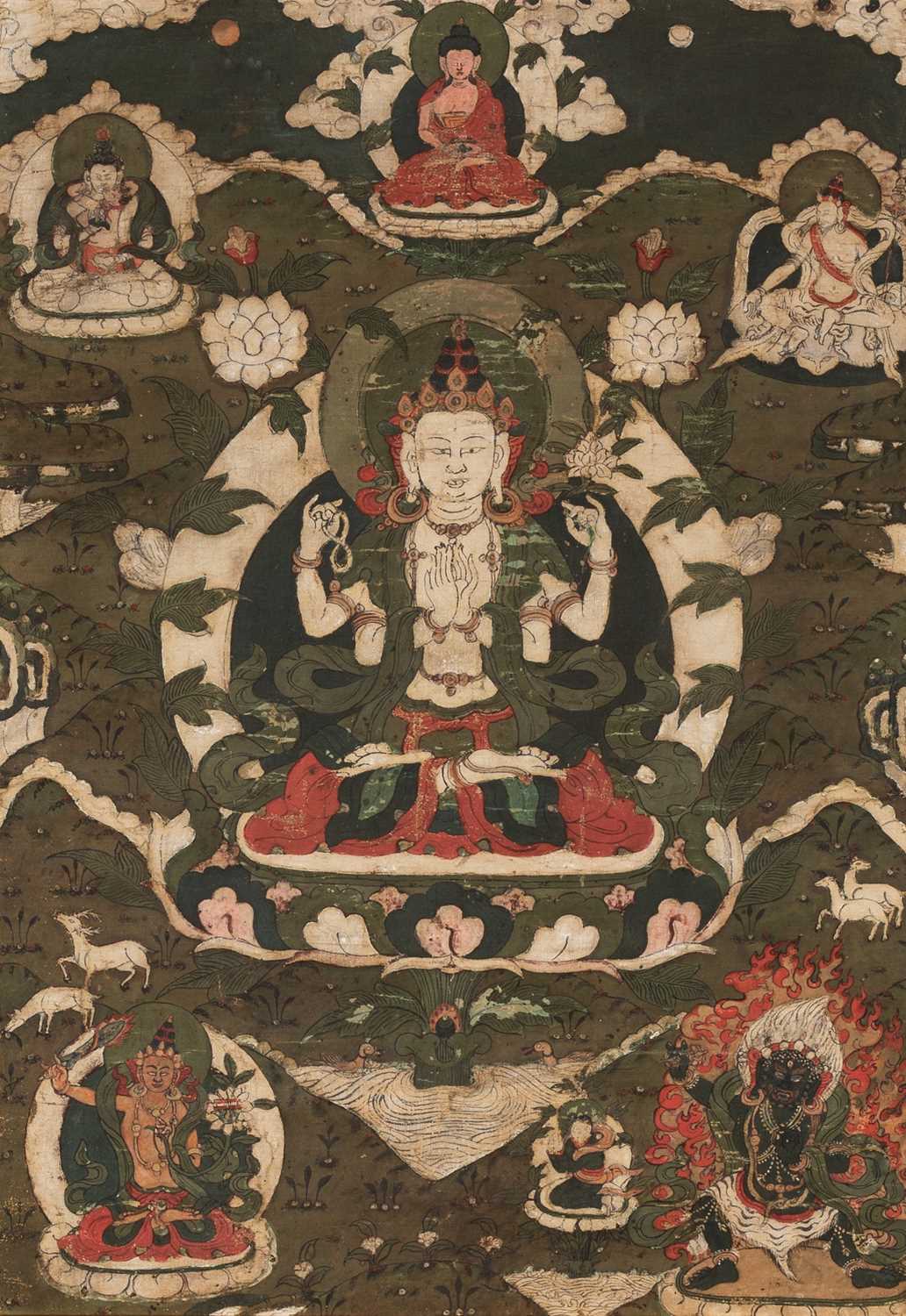 Lot 118 - A Tibetan Thanka