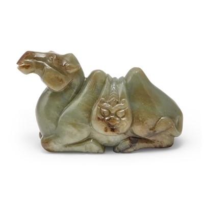 Lot 444 - A Chinese Celadon Jade Carving