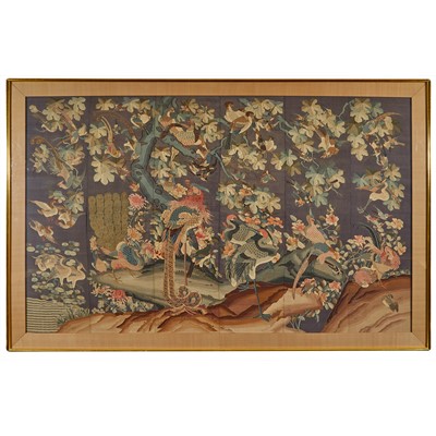 Lot 104 - A Large Chinese Kesi Silk Panel