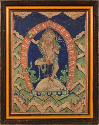 Lot 750 - A Tibetan Thangka