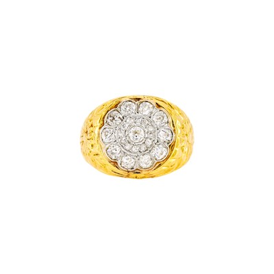 Lot 1063 - Gold and Diamond Ring