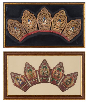 Lot 769 - Two Tibetan RItual Crowns