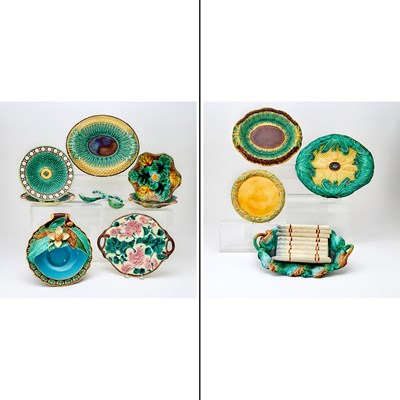 Lot 167 - Group of Continental and English Majolica Table Articles